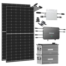 Lade das Bild in den Galerie-Viewer, Balkonkraftwerk mit ZENDURE Speicher 1,92kWh Mikrowechselrichter (800W)
