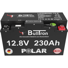 Lade das Bild in den Galerie-Viewer, BULLTRON LIFEPO4 POLAR 230AH 12V AKKU MIT BMS BLUETOOTH und Heizung
