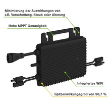 Lade das Bild in den Galerie-Viewer, Balkonkraftwerk mit ZENDURE Speicher 2,88 kWh Mikrowechselrichter (800W)
